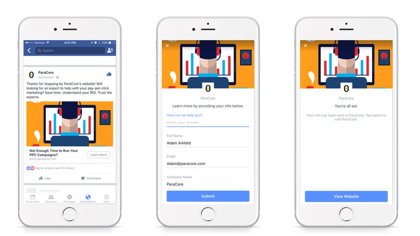 Facebook Lead Ads - Quảng cáo tìm kiếm khách hàng tiềm năng trên Facebook