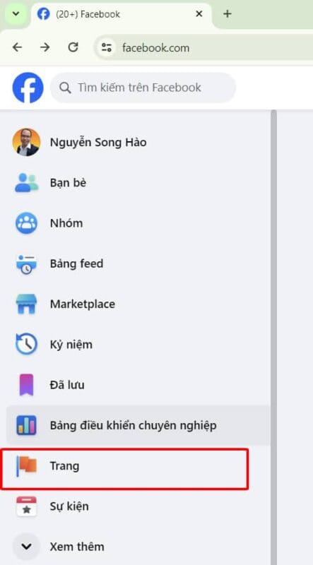 cách tạo trang facebook page