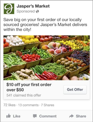Facebook Offer Claim Ads - Quảng cáo ưu đãi trên Facebook