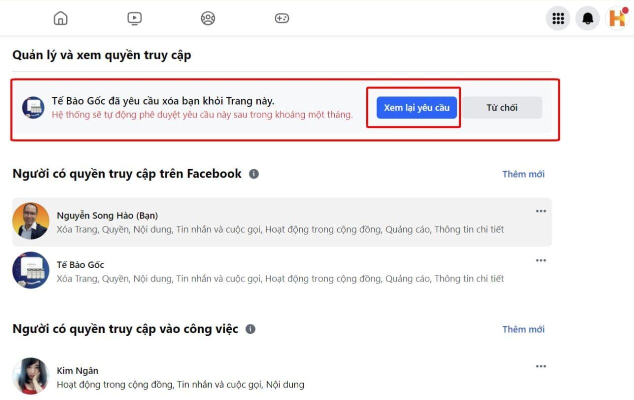 quản trị viên mới xóa quản trị viên cũ trên facebook