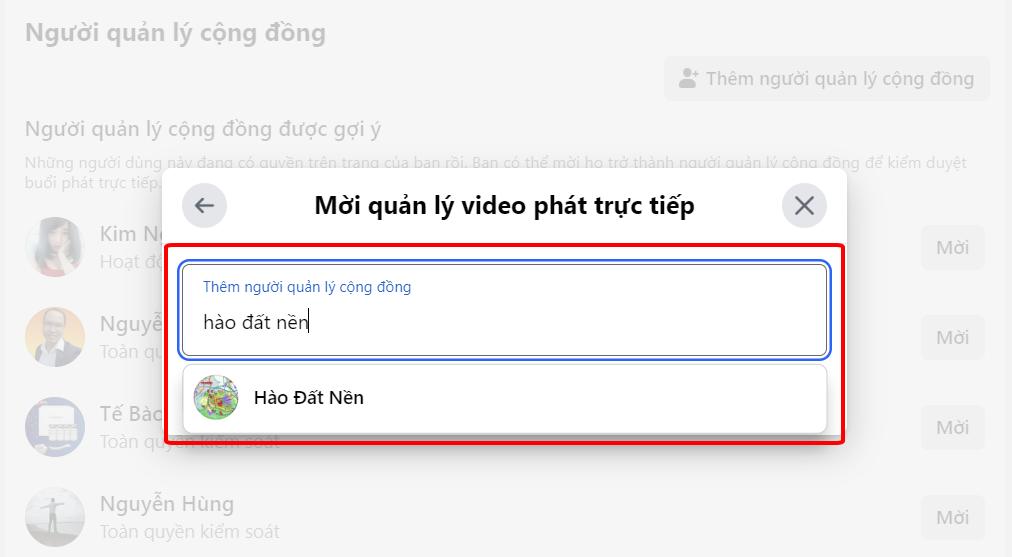 Cách phân quyền truy cập vào Quản lý cộng đồng trang facebook trên máy tính