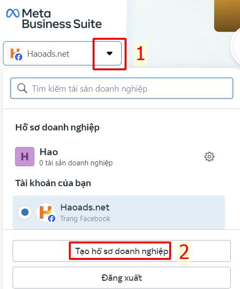 Hướng dẫn tạo tài khoản Facebook Business Suite