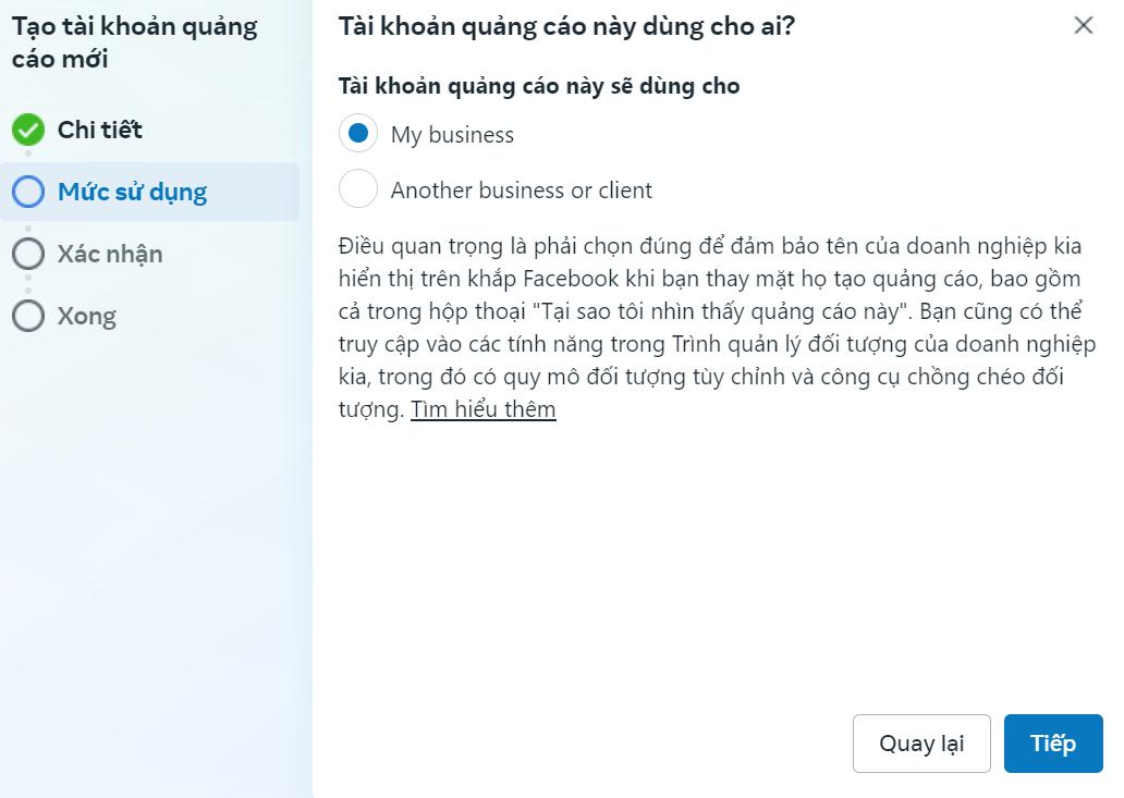 Cách tạo tài khoản quảng cáo facebook