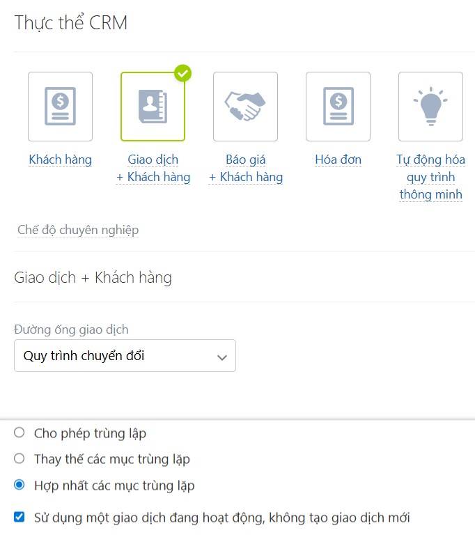 cài đặt Thực thể crm biểu mẫu bitrix24