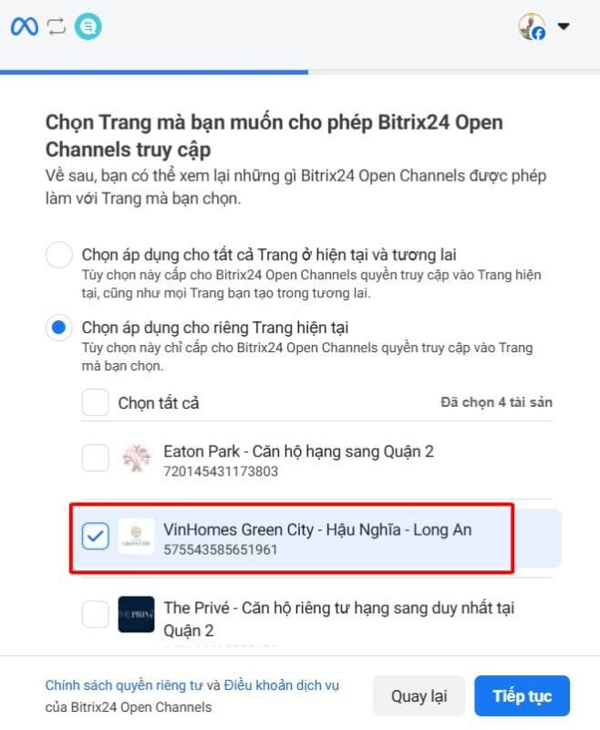 Kết nối Fanpage Facebook với Bitrix24 nhắn tin comment và tạo khách hàng tự động