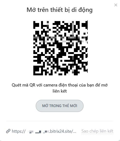 Lấy link biểu mẫu Bitrix24