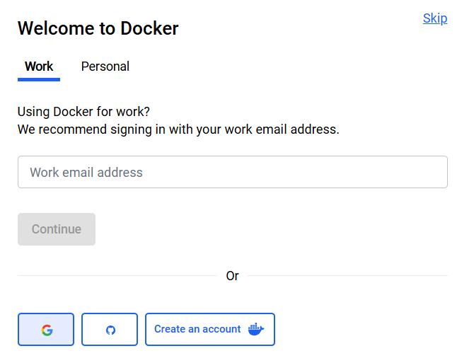 Hướng dẫn tạo tài khoản docker destop