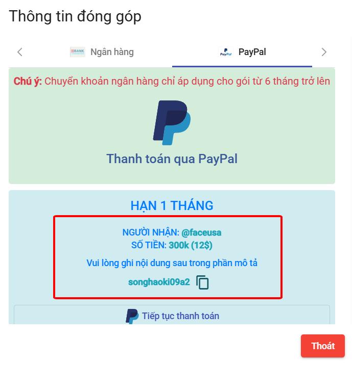hướng dẫn mua gói fbnumber trả phí qua paypal