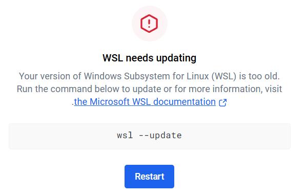 Windows Subsystem for Linux (WSL) update