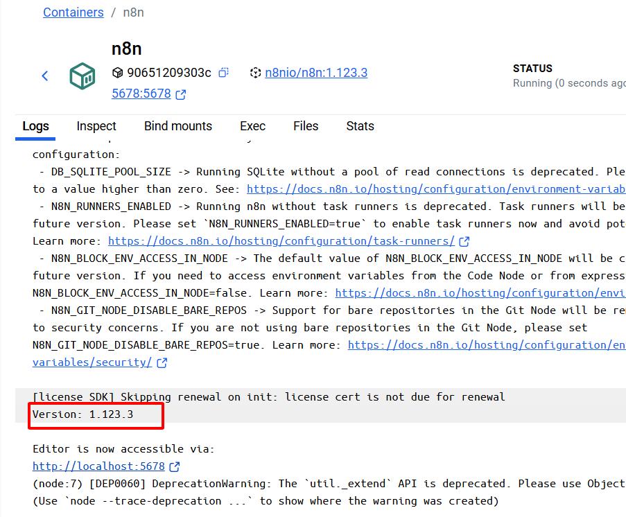 cập nhật n8n trên docker