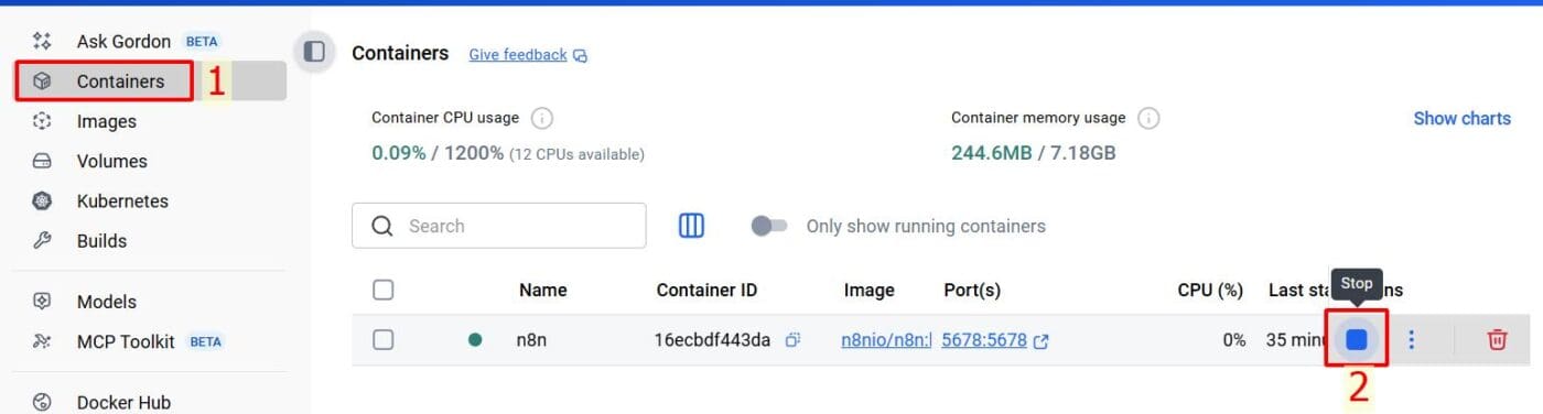 update n8n trên docker